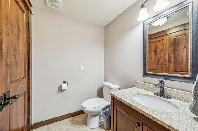 N2699 County Road A, Salem Twp, WI 54750 - bathroom with vanity and tile patterned flooring