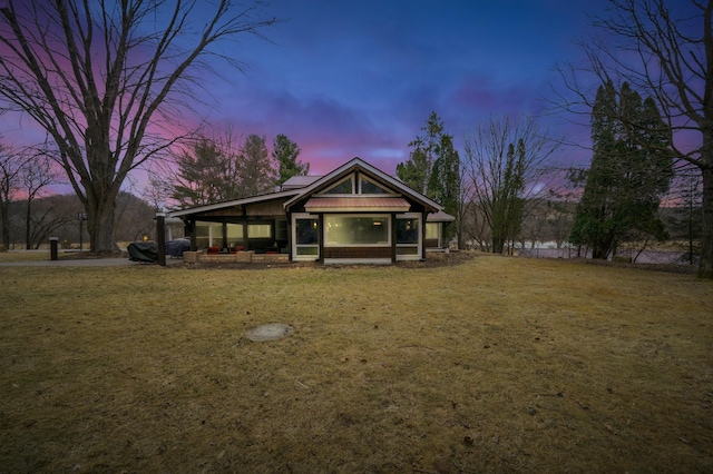 N2699 County Road A, Salem Twp, WI 54750 - view of front of home featuring a yard and solar panels