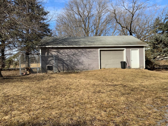 view of outbuilding featuring an outbuilding and a garage