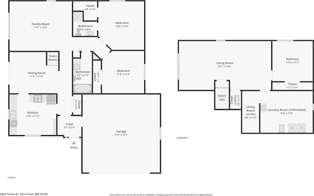 2605 Forest St, Maplewood, MN 55109 - home floor plan
