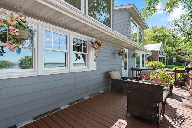 W3527 2nd St, Maiden Rock, WI 54750 - view of wooden terrace