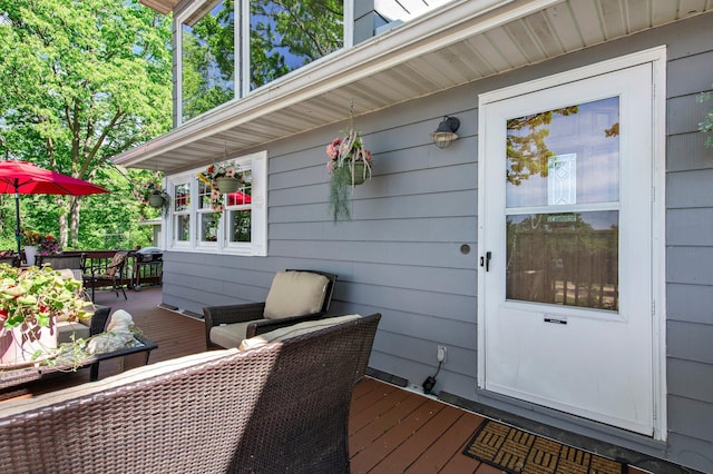 W3527 2nd St, Maiden Rock, WI 54750 - deck with outdoor lounge area