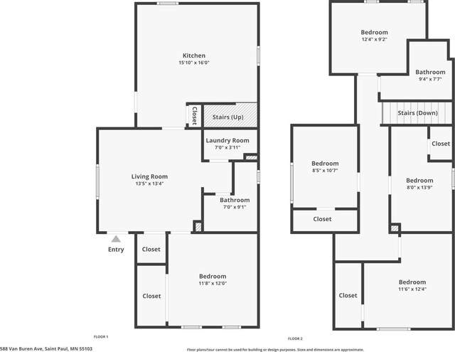 588 Van Buren Ave, Saint Paul, MN 55103 - room layout