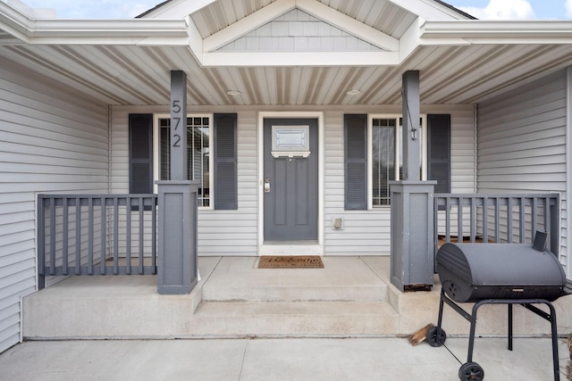 572 172nd St, Pleasant Valley Twp, WI 54015 - property entrance featuring a porch