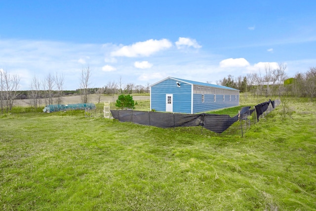 572 172nd St, Pleasant Valley Twp, WI 54015 - view of yard featuring an outbuilding and a view of rural / pastoral area