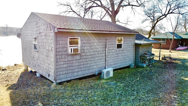 view of outdoor structure with ac unit