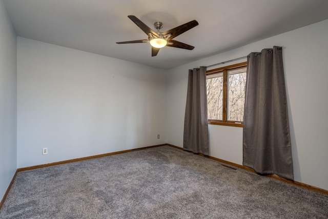 19 Robin Ct, North Mankato, MN 56003 - carpeted spare room featuring a ceiling fan and baseboards