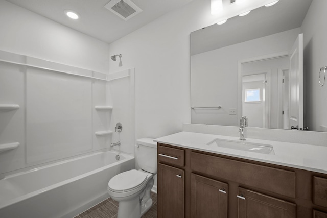 1520 Philipp Way, Shakopee, MN 55379 - bathroom featuring toilet, vanity, and washtub / shower combination