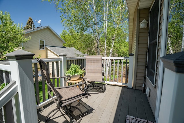 1944 Linda Ln, Saint Cloud, MN 56301 - view of wooden deck