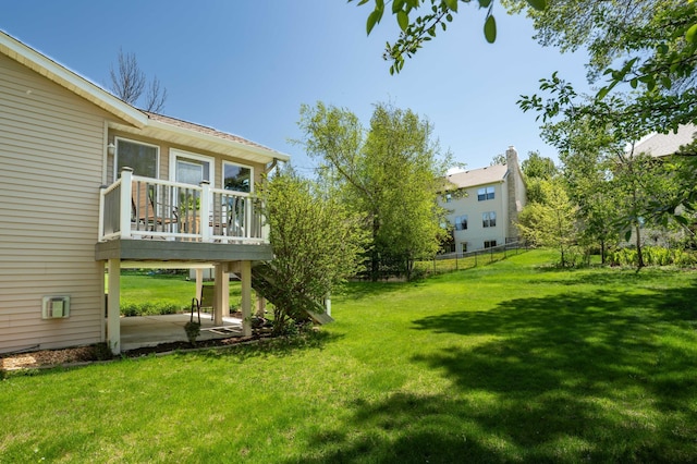 1944 Linda Ln, Saint Cloud, MN 56301 - view of yard with a patio area and a deck