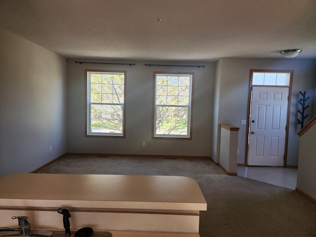11330 Davenport Cir NE Unit F, Blaine, MN 55449 - carpeted entryway with a textured ceiling and baseboards