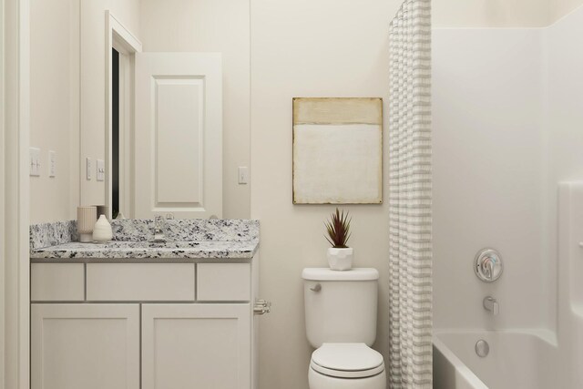 18756 Ivanhoe St NW, Elk River, MN 55330 - bathroom featuring vanity and shower / bath combo with shower curtain