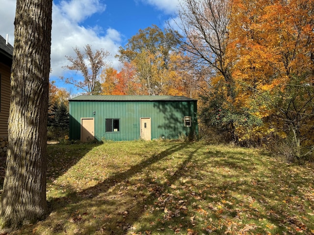 N2641 Cipra Rd, Sarona, WI 54870 - view of pole building featuring a lawn