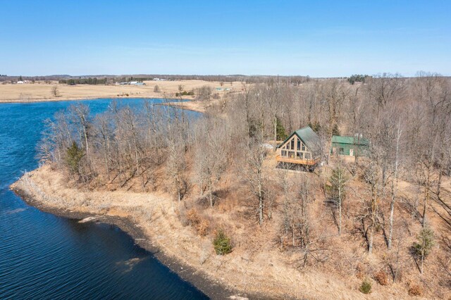 N2641 Cipra Rd, Sarona, WI 54870 - view from above of property featuring a large body of water