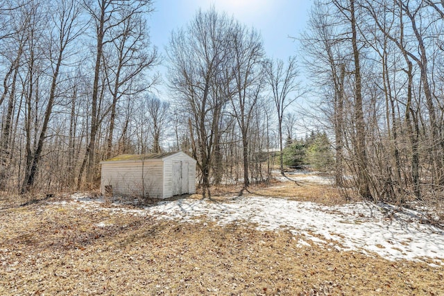 N2641 Cipra Rd, Sarona, WI 54870 - view of yard featuring a storage unit