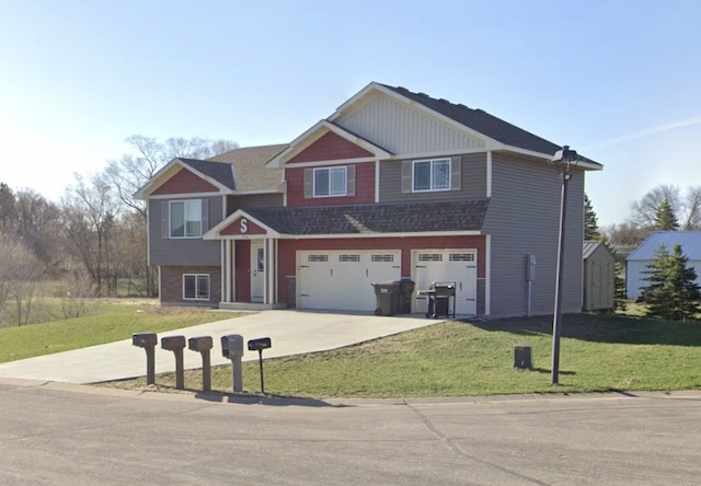230 Newspaper Run NE, Kimball, MN 55353 - view of front of home with a garage, concrete driveway, and a front yard