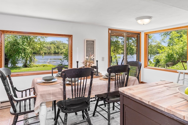 332 Riverside Ave S, Sartell, MN 56377 - dining space featuring plenty of natural light and a water view