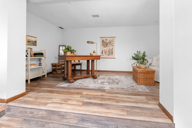332 Riverside Ave S, Sartell, MN 56377 - home office with wood finished floors and baseboards