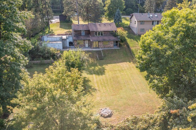 332 Riverside Ave S, Sartell, MN 56377 - view from above of property
