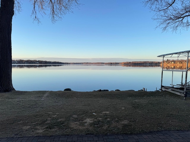 property view of water