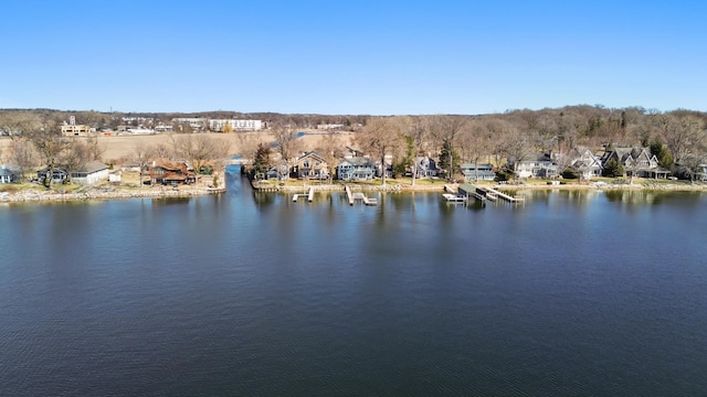 water view featuring a residential view