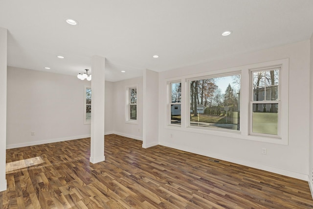 2308 Shadywood Rd, Orono, MN 55391 - basement with wood finished floors, baseboards, and recessed lighting