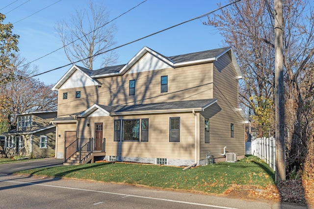 2308 Shadywood Rd, Orono, MN 55391 - view of front of property with asphalt driveway and central AC