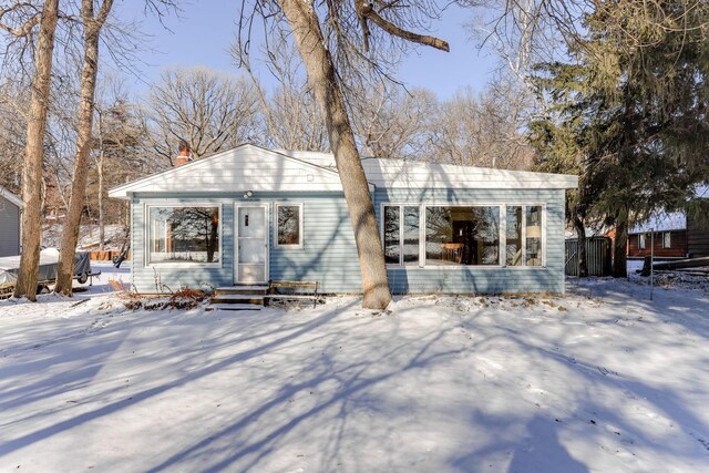 view of front of home