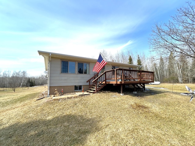 43475 310th Ave NE, Gatzke, MN 56724 - view of front of home featuring a deck
