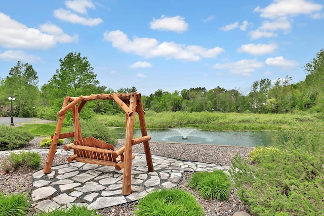 29561 Mentzer Ct, Lindstrom, MN 55045 - view of patio featuring a water view