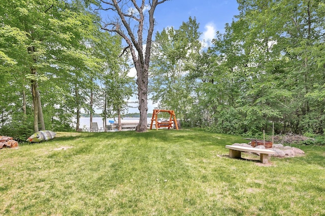 29561 Mentzer Ct, Lindstrom, MN 55045 - view of grassy yard with a playground
