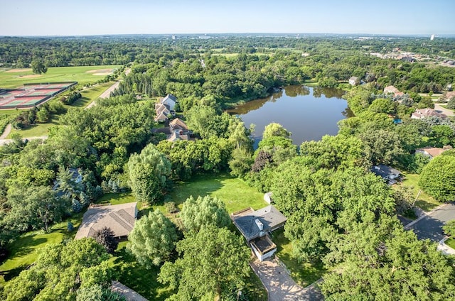 620 Callahan Pl, Mendota Heights, MN 55118 - aerial view of property's location featuring a large body of water and a heavily wooded area