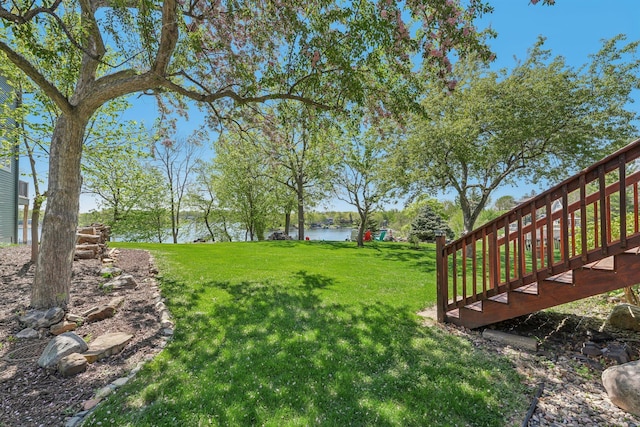 16139 Northwood Rd NW, Prior Lake, MN 55372 - view of grassy yard featuring a water view