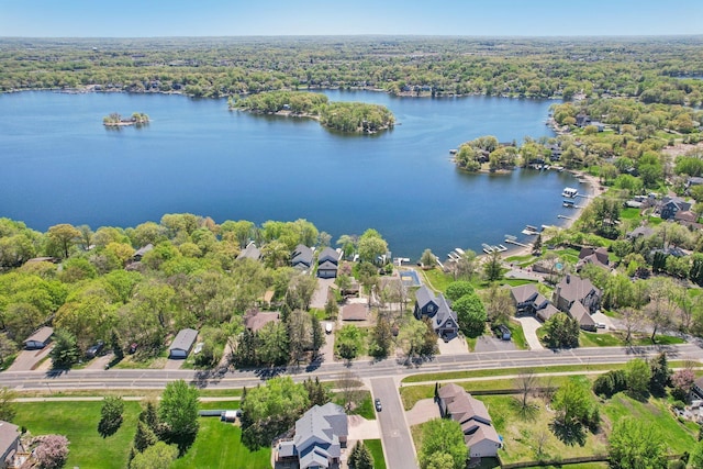 16139 Northwood Rd NW, Prior Lake, MN 55372 - aerial view of residential area with a nearby body of water and a forest