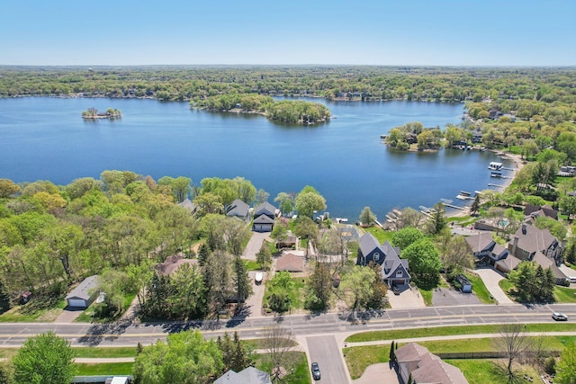 16139 Northwood Rd NW, Prior Lake, MN 55372 - aerial view of residential area with a heavily wooded area and a nearby body of water