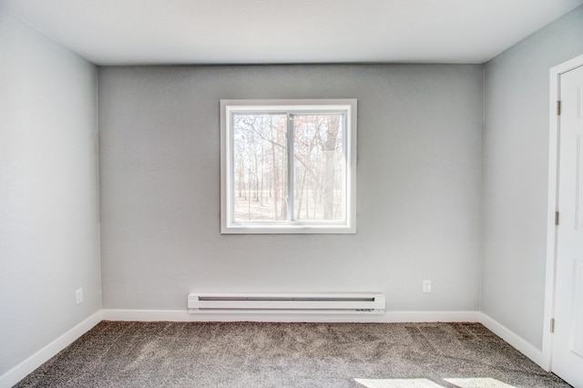 33916 Twin Oaks Loop, Motley, MN 56466 - carpeted spare room with a baseboard heating unit and baseboards