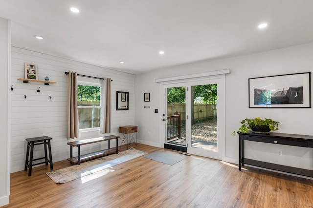 615 Clarence Ave, Minnetrista, MN 55364 - entryway with baseboards, plenty of natural light, and wood finished floors