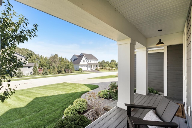 9195 Eagle Ridge Rd, Chanhassen, MN 55317 - covered porch with a yard