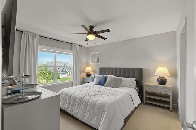 9195 Eagle Ridge Rd, Chanhassen, MN 55317 - bedroom featuring light colored carpet and a ceiling fan