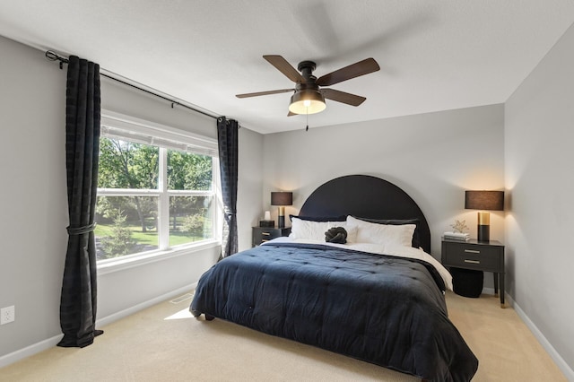 9195 Eagle Ridge Rd, Chanhassen, MN 55317 - bedroom featuring carpet, baseboards, and ceiling fan