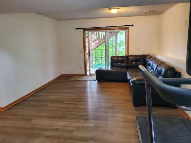 1874 Niagara St, Waconia, MN 55387 - living area featuring wood finished floors and baseboards