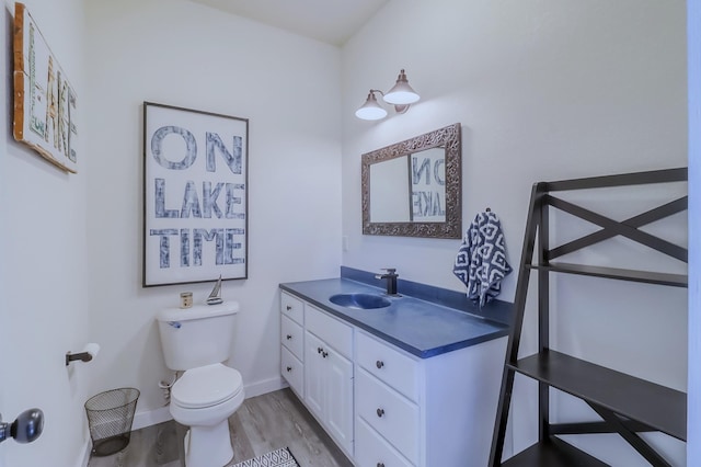 46747 Poss Beach Rd, Pelican Rapids, MN 56572 - bathroom featuring vanity and wood finished floors