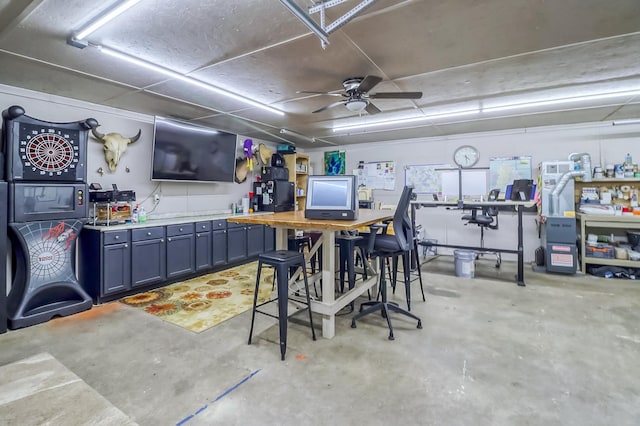 46747 Poss Beach Rd, Pelican Rapids, MN 56572 - interior space featuring a ceiling fan