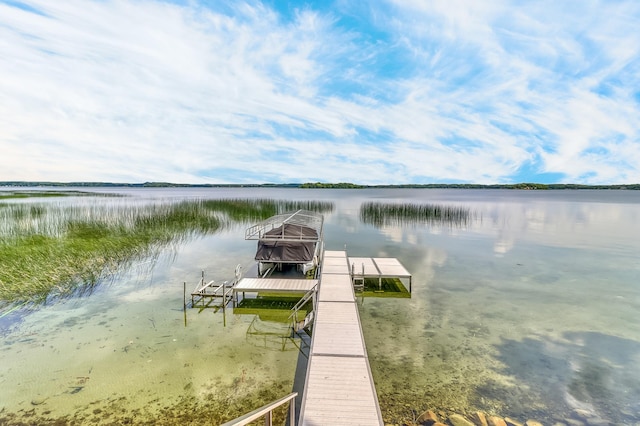 46747 Poss Beach Rd, Pelican Rapids, MN 56572 - dock featuring a water view