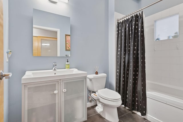 2840 Bryant Ave S Unit E302, Minneapolis, MN 55408 - bathroom with tile patterned floors, vanity, and shower / bath combination with curtain