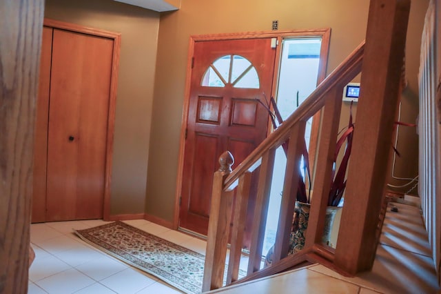 13720 Georgia Dr, Apple Valley, MN 55124 - entrance foyer featuring tile patterned floors and stairway