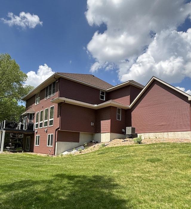 17397 73rd Pl N, Maple Grove, MN 55311 - back of property with a wooden deck and a lawn