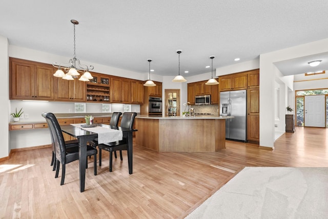 17397 73rd Pl N, Maple Grove, MN 55311 - dining room featuring light wood-style flooring, recessed lighting, and a chandelier