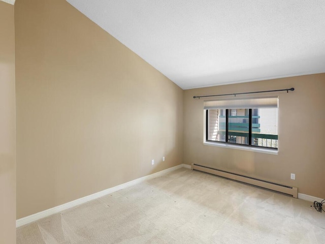 7605 Edinborough Way Unit 6314, Edina, MN 55435 - unfurnished room with baseboards, light carpet, and a baseboard radiator