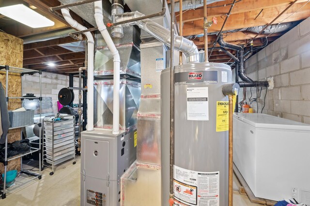 2510 152nd Ln NE, Ham Lake, MN 55304 - utility room with gas water heater